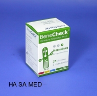 Harnsäure- Teste für BeneCheck UA, 25 Stück Mess-Elektroden